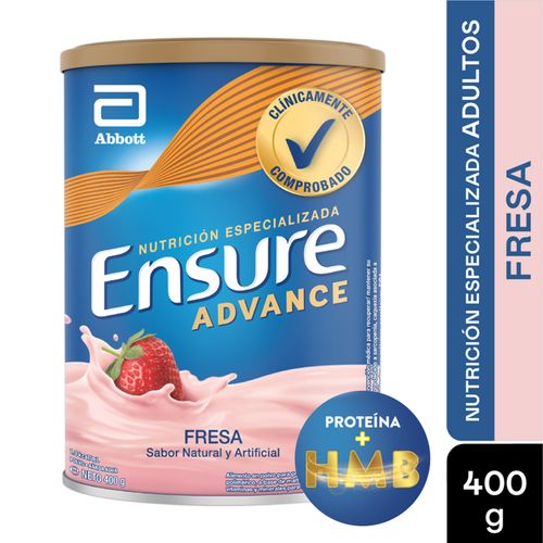Ensure Advance Polvo Fresa Lata X 400 Gr Abbott