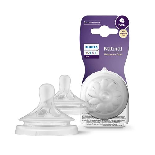 Tetina Natural Response 3.0 Flujo 6 Líquido Espeso 2 Unidades Avent