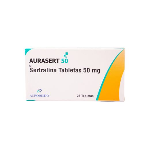 Aurasert Sertralina 50 Mg Caja X 28 Tabletas Novamed