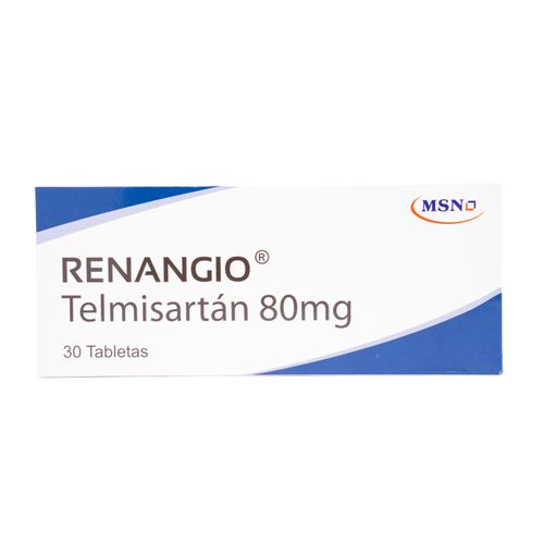 Renangio Telmisartan 80 Mg Caja X 30 Tabletas Msn Labs