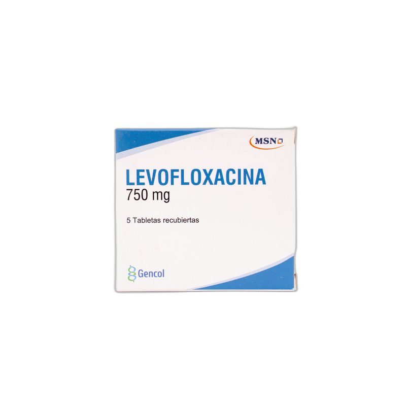 Levofloxacina 750 Mg Caja X 5 Tabletas Gencol