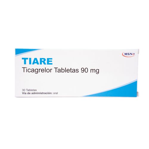 Tiare Ticagrelor 90 Mg Caja X 30 Tabletas Msn Labs