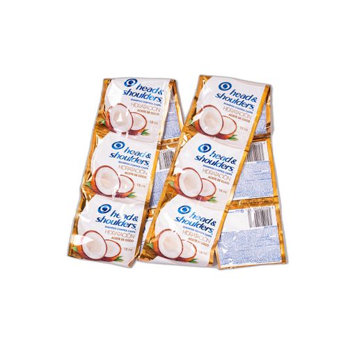 Shampoo H&S Coconut Caja X 12 Sobres 18 Ml P&G