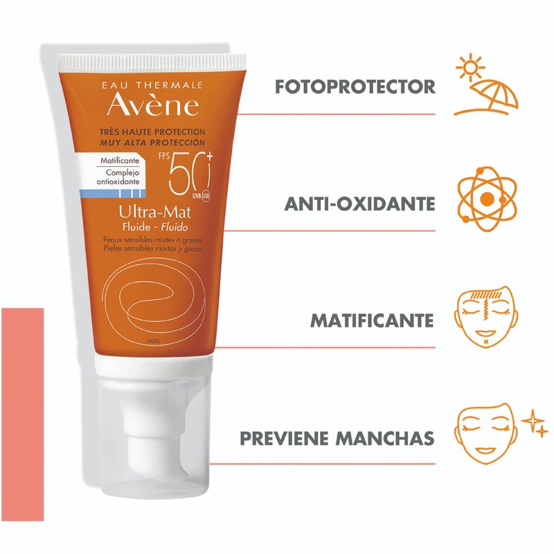 Protector Avene Ultra Mat Fluido SPF 50 50ml