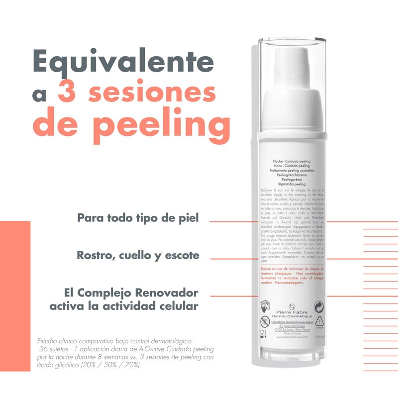 Peeling Noche A-Oxitive Avene Frasco X 30 Ml