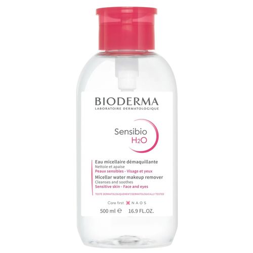 Agua Micelar Sensibio Bioderma H2O Frasco X 500 Ml