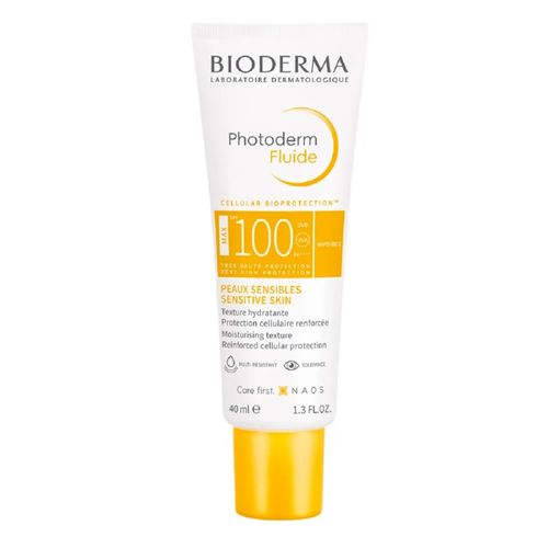 Protector Solar Bioderma Photoderm Max Fluide 100 Invisible Spf 50+ Frasco X 40 Ml
