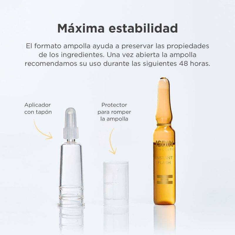 Ampollas Isdin Instant Flash 5 Unidades 2ml