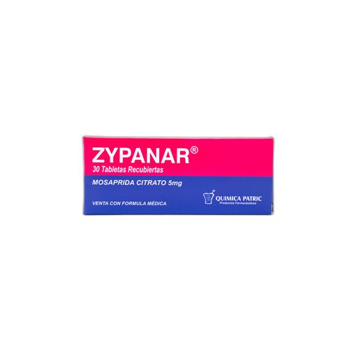 Zypanar Mosaprida 5 Mg Caja X 30 Tabletas Quimica Patric