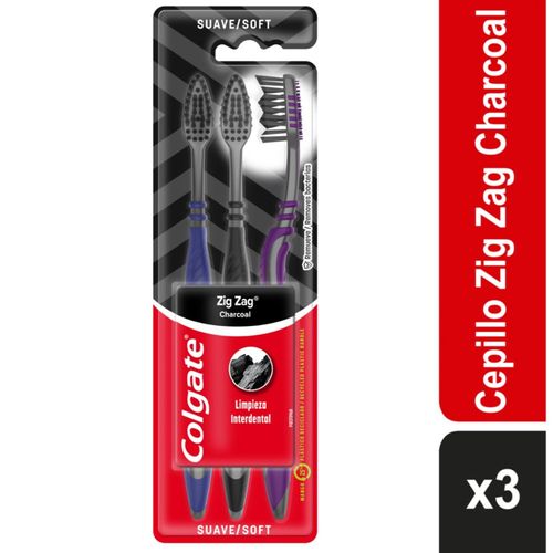 Cepillo De Dientes Colgate Zig Zag Medio 3 Und