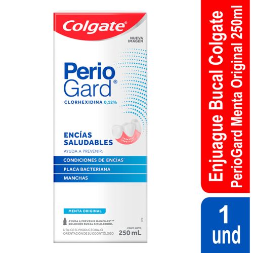 Enjuague Bucal Periogard Sin Alcohol Frasco X 250 Ml Colgate