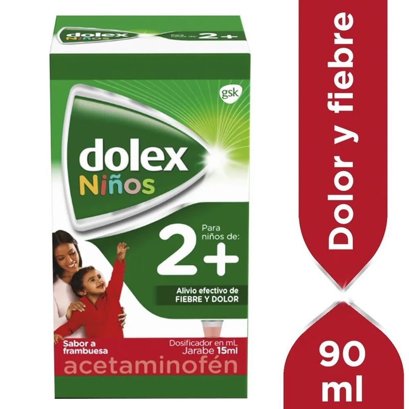 Dolex 2 Ninos 3.2% Solucion Jarabe Frasco 90ml