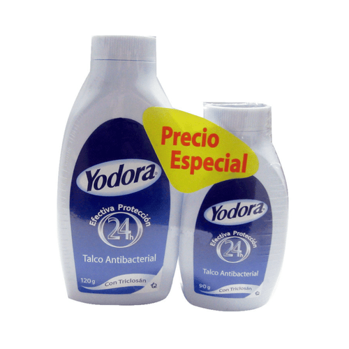 Talco Yodora Tarro X 120 Gr + 90 Gr