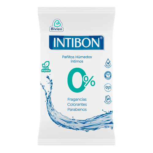 Panitos Humedos Intimos Intibon 0% Paquete X 24 Unidades