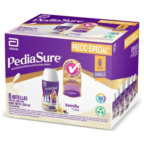 Pediasure Peptigro Vainilla 8 Unidades Frascos X 220 Ml