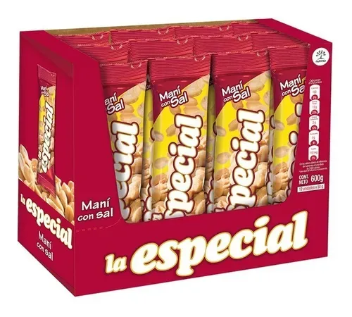 Mani Con Sal La Especial Caja X 12 Unidades De 35 Gr
