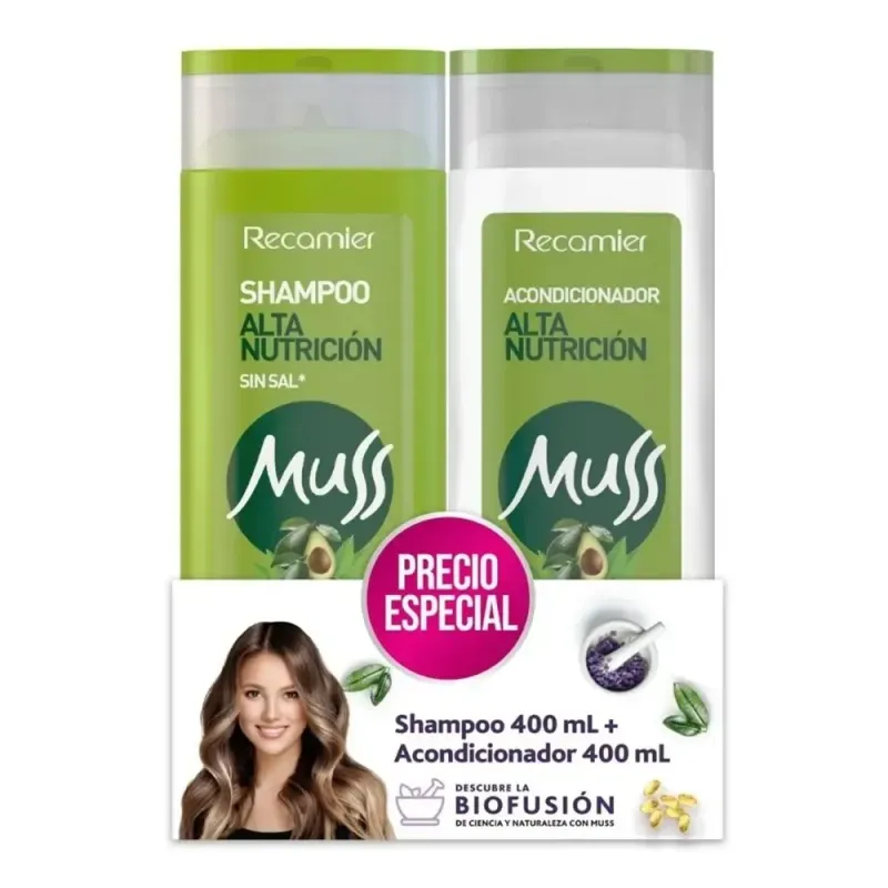 Champú Muss Rizo 400ml + Acondicionador 400ml