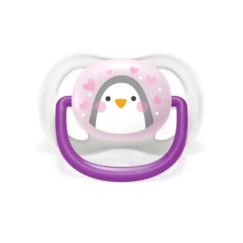 Chupo Entretención Avent Ultra Air Niña Pingüino
