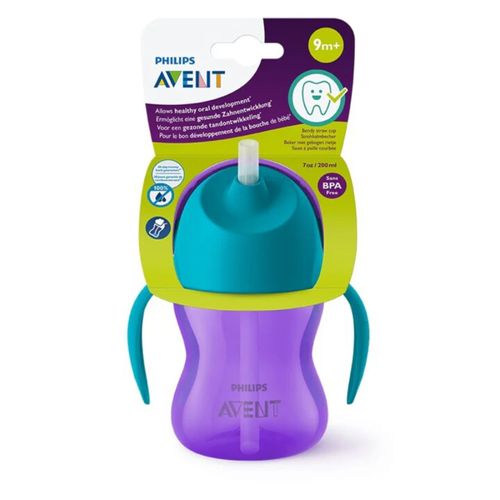 Vaso Avent Pitillo X 7 Oz Niña Avent