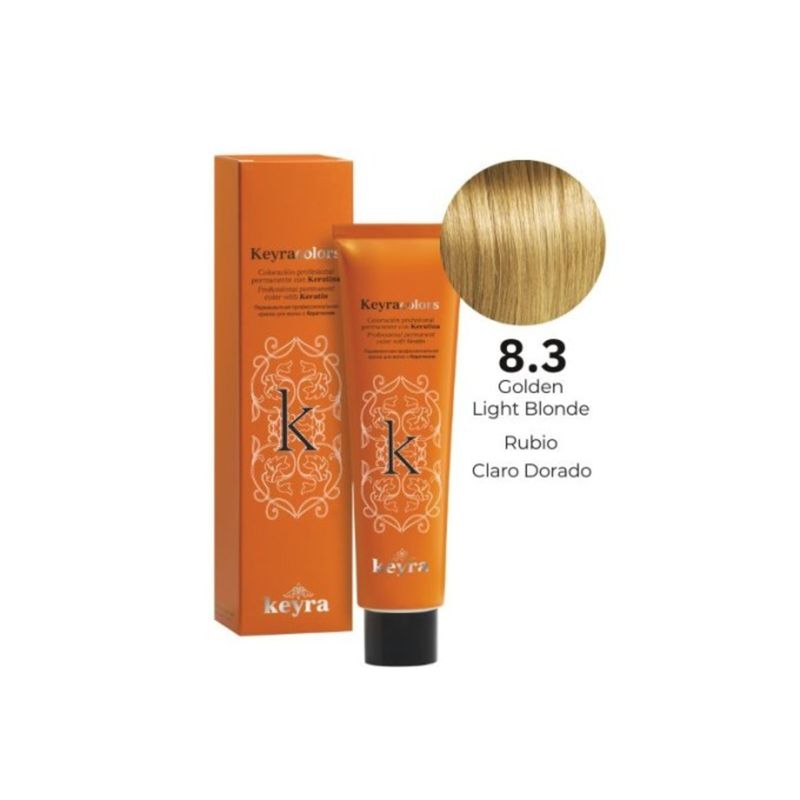 Tinte Keyra Rubio Claro Dorado 8.3 X 100Ml