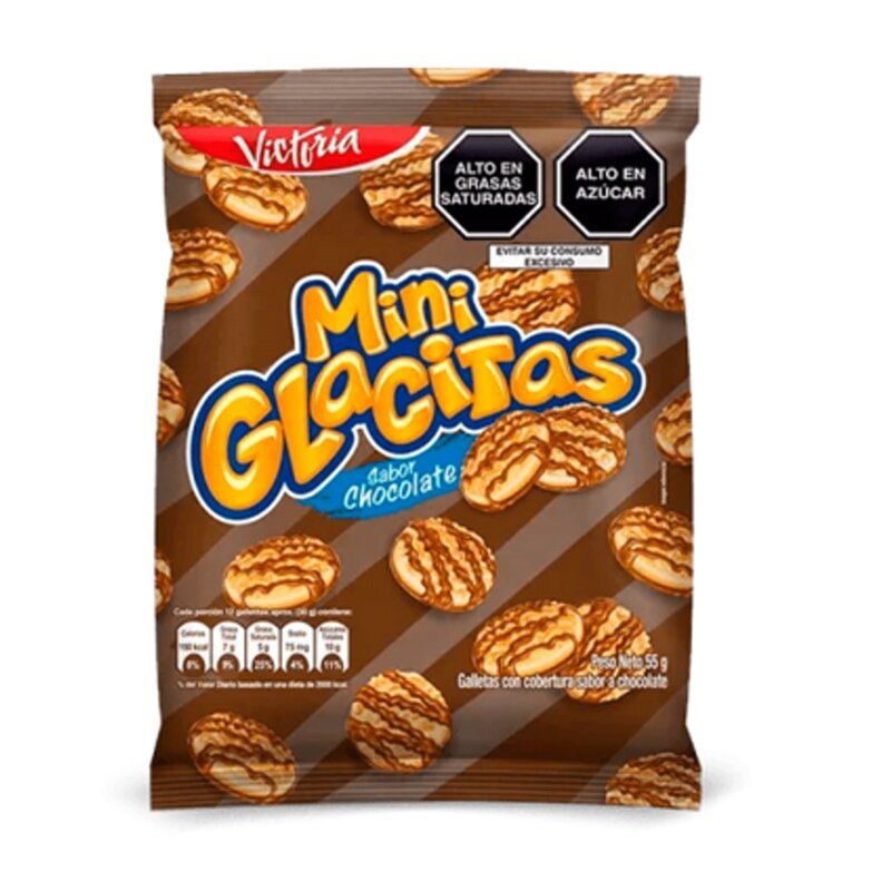 Galletas Miniglacitas Choco 55G X 12 Paquetes