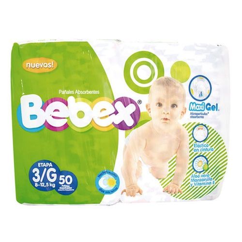 Pañal Bebex Etapa 3/G Paca X 50 Unidades Softys