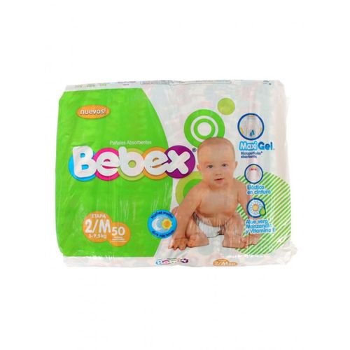 Pañal Bebex Etapa 2/M Paca X 50 Unidades Softys