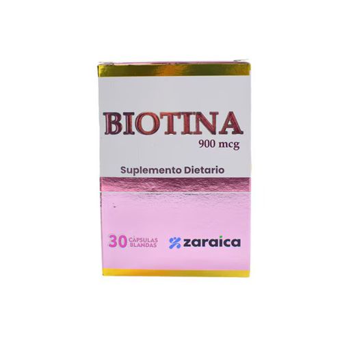 Biotina 900 Mcg Caja X 30 Cápsulas Zaraica
