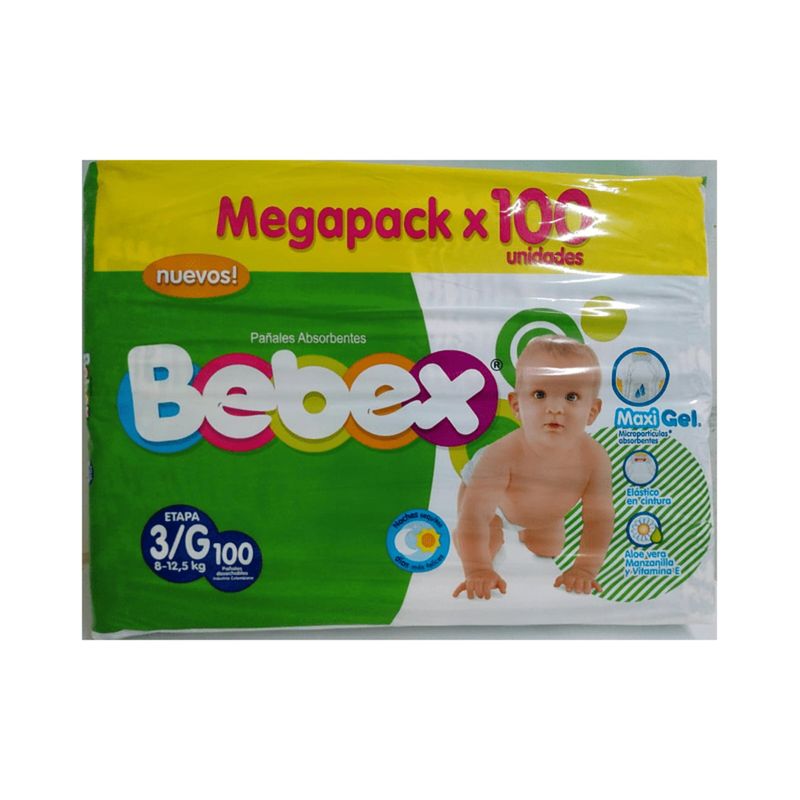 Panal Bebex G Paquete X 100 Unidades Softys