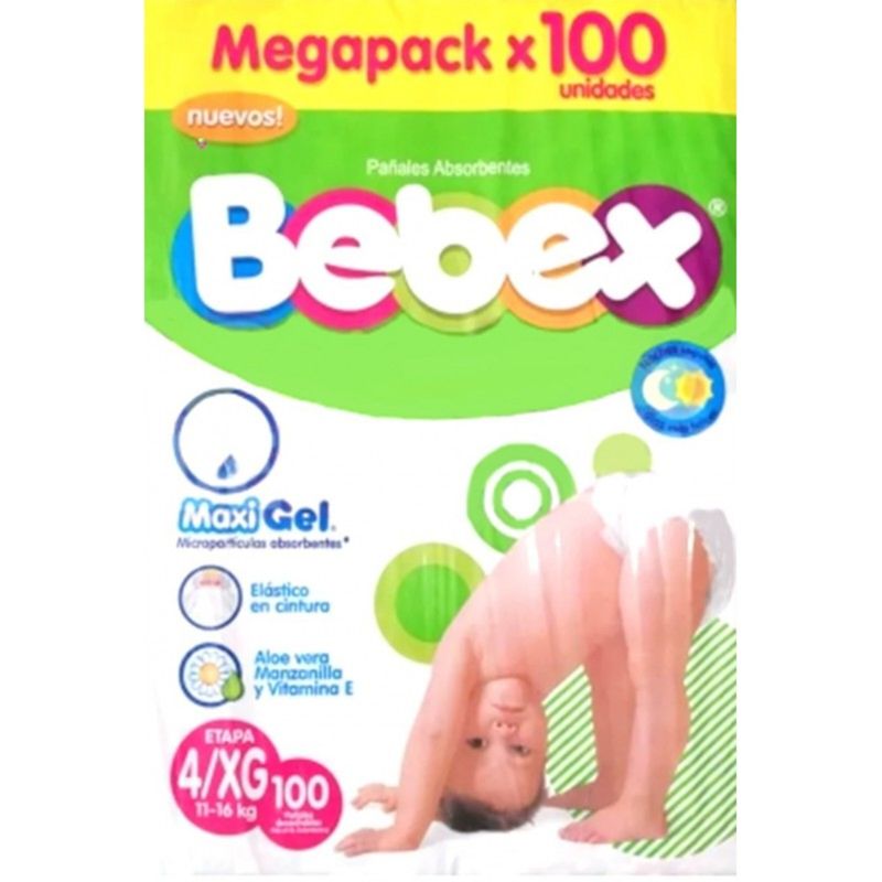 Panal Bebex Xg Paquete X 100 Unidades Softys