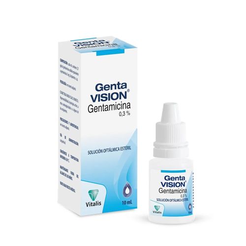 Gentavisión 3 Mg/Ml Frasco X 10 Ml Gotas Vitalis