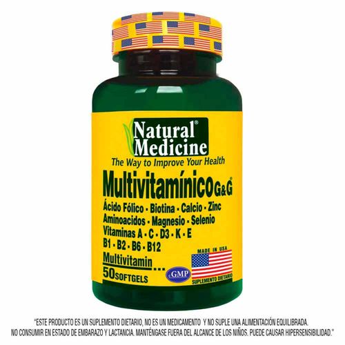 Multivitaminico G&G Natural Frasco X 50 Cápsulas