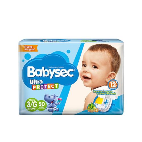 Pañal Babysec Ultraprotect Etapa 3/G Paca X 50 Unidades Softys