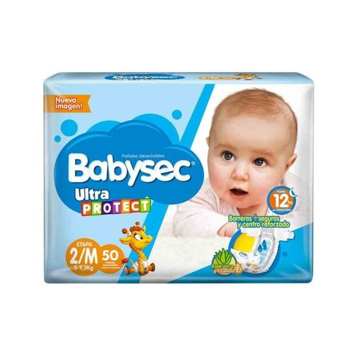 Pañal Babysec Ultraprotect Etapa 2/M Paca X 50 Unidades Softys