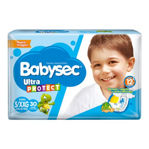 Pañal Babysec Ultraprotect 5/Xxg Paca X 30 Unidades Softys