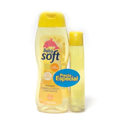 Shampoo Baby Soft Cabello Dócil 400Ml + 200Ml