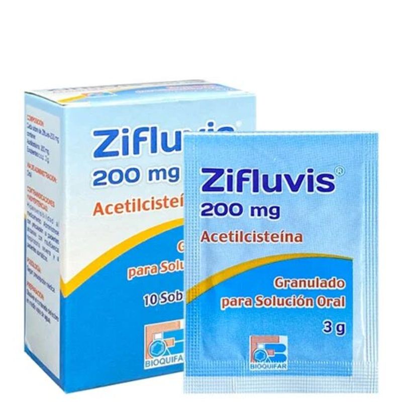 Zifluvix 200 Mg Caja X 10 Sobres Bioquifar