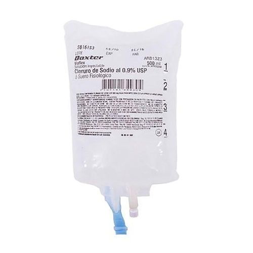 Cloruro De Sodio 0.9% Solución Inyectable X 500 Ml Pebd Corpaul