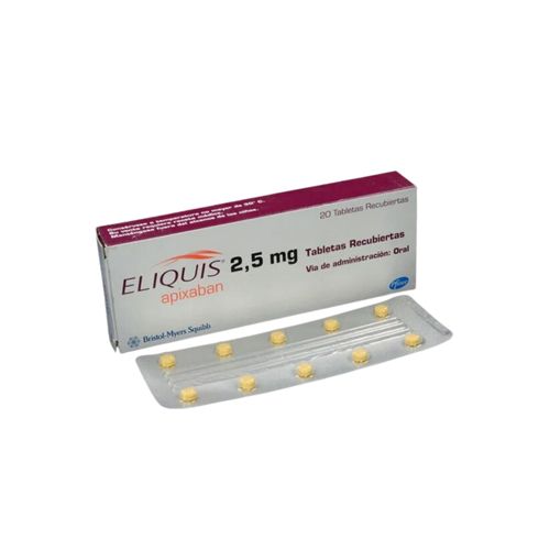 Eliquis 2.5 Mg Caja X 20 Tabletas Pfizer