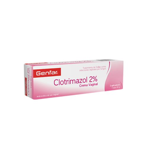 Clotrimazol 2% Crema Vaginal Tubo X 20 Mg Genfar