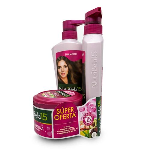 Shampoo + Tratamiento + Acondicionador Nutribela