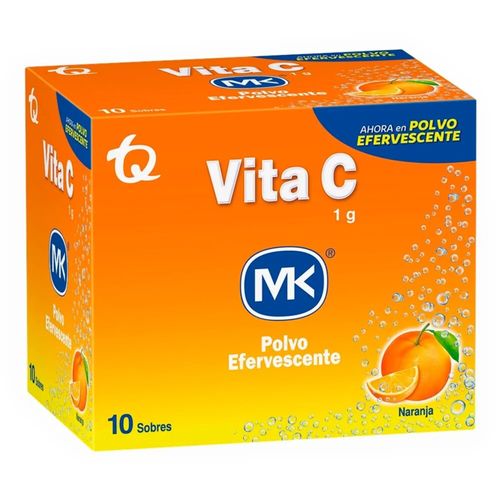 Vitamina C Naranja Polvo 10 Sobres Tq
