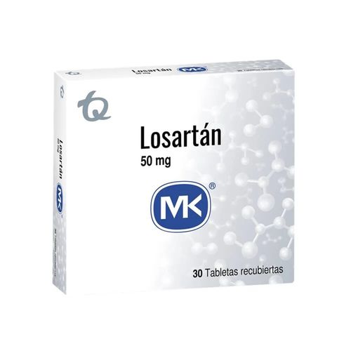 Losartán 50 Mg Caja X 30 Tabletas Tq