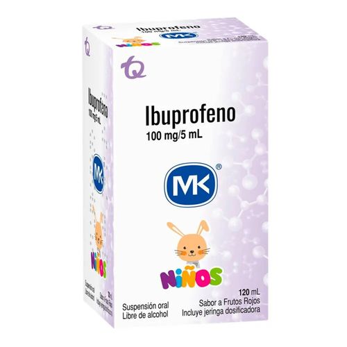 Ibuprofeno 100 Mg/5 Ml Frasco X 120 Ml Tq