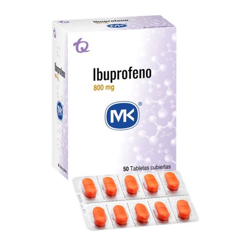 Ibuprofeno 800 Mg Caja X 50 Tabletas Mk