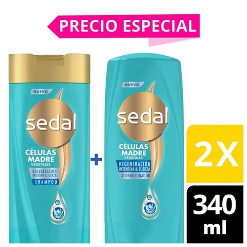 Shampoo Sedal Células Madre 340 Ml + Acondicionador 340 Ml
