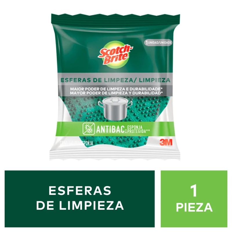 Esponja Esferas Limpieza Scotch Brite 1 Unidad