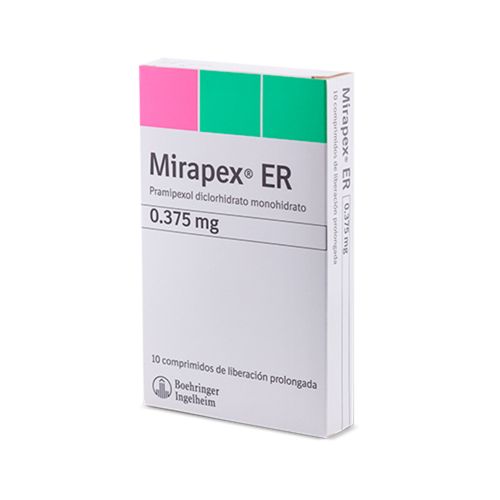 Mirapex Er 0.375 Mg Caja X 10 Comprimidos
