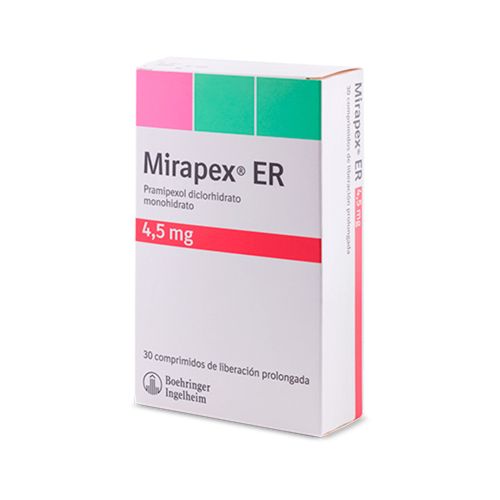 Mirapex Er 4.5 Mg Caja X 30 Tabletas