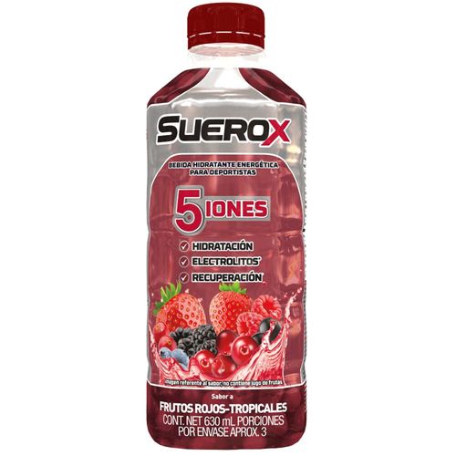 Suerox Adult 5 Iones Frutos Rojos 630Ml Genomma